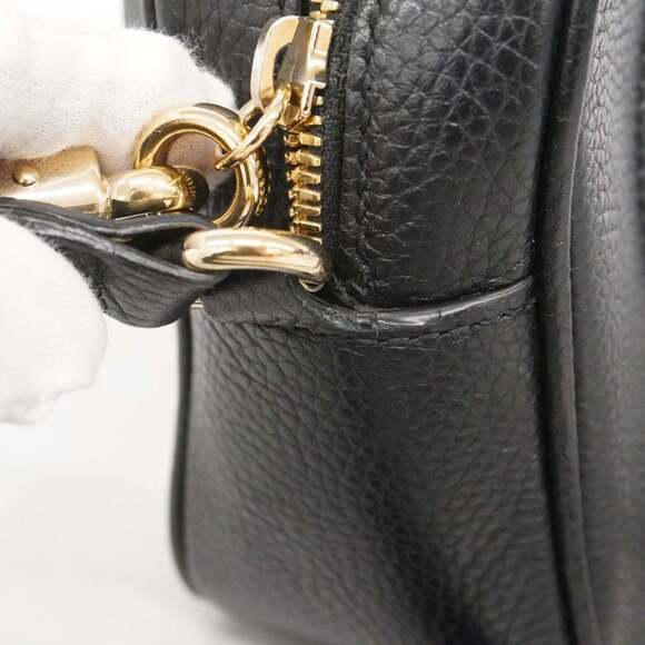GUCCI Authentic Black Leather Shoulder Bag - Picture 7 of 13